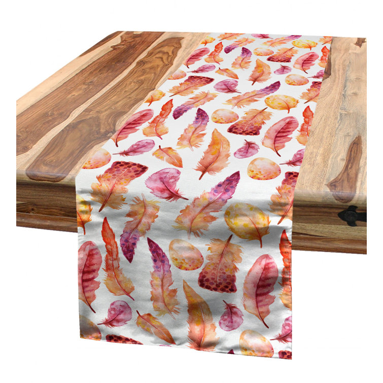East Urban Home Feather Table Runner Wayfair